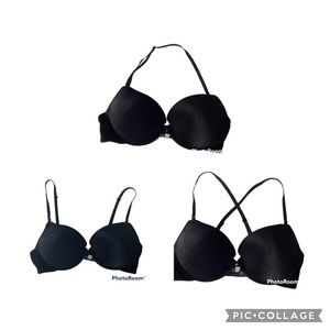 Victoria’s Secret Sexy Little Thing Velour Velvet Multi Way Strap Bra SZ 36D EUC